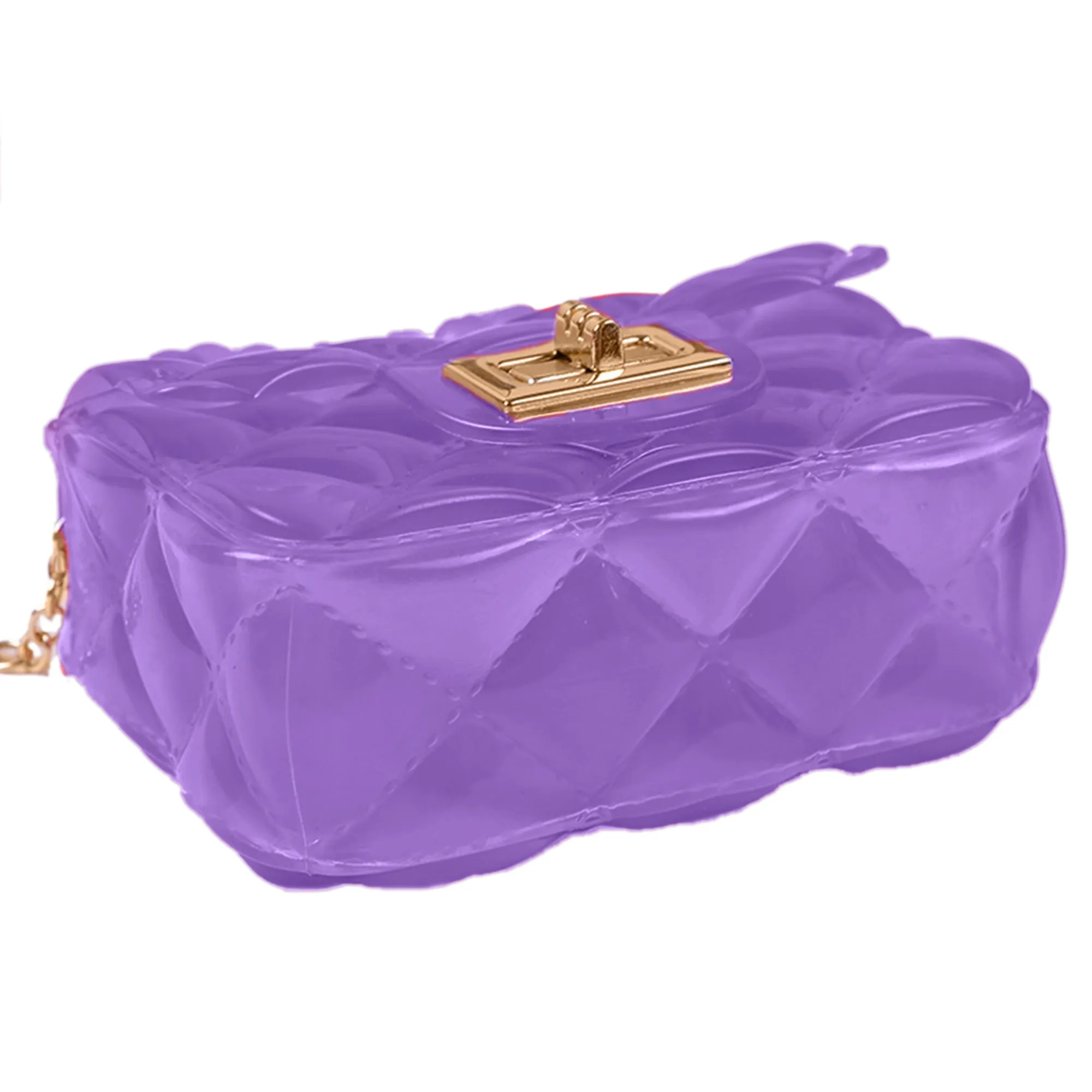 Babymoon Kids Jelly Sling Purse Fashion Handbag (9x13x5 CM) – Purple
