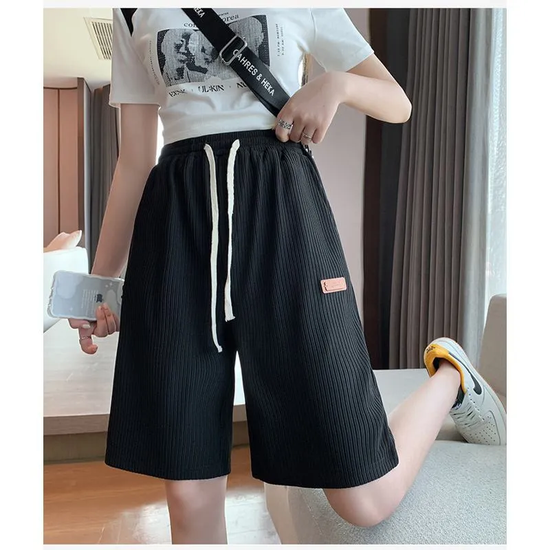 Casual Trendy Loose Fit Silky Sports Shorts