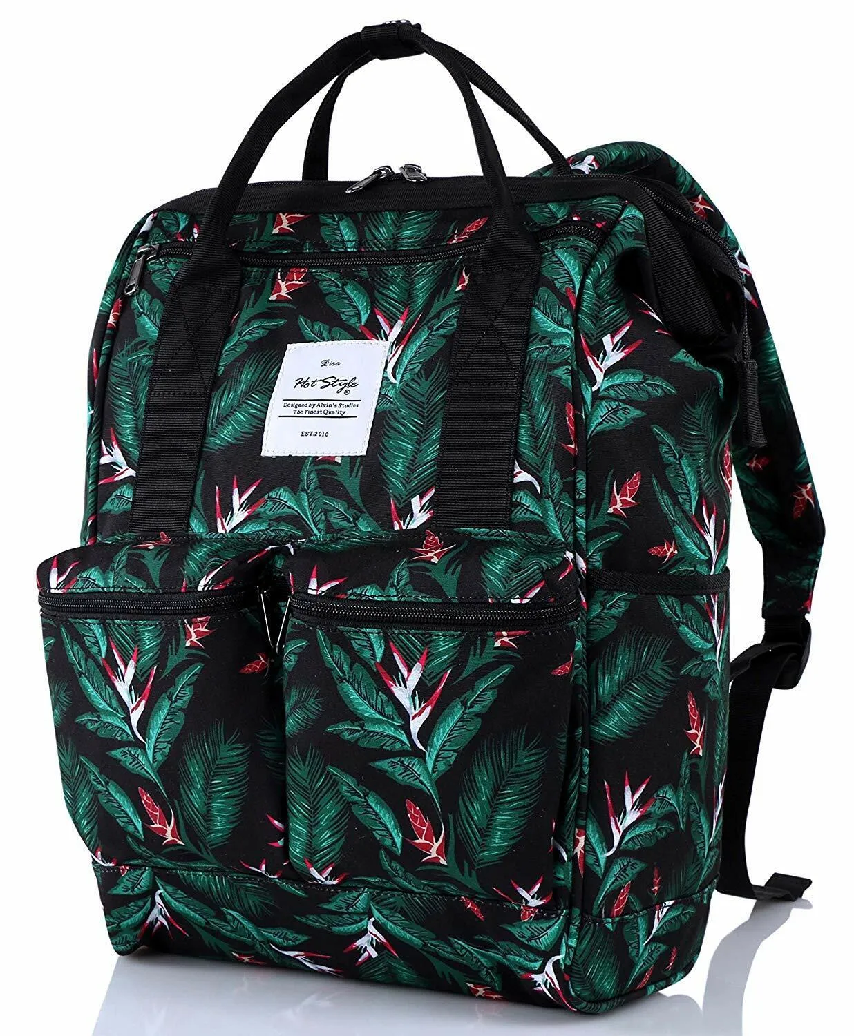 DISA Chic Doctor Bag Style College Backpack Travel Daypack | 17.3x10.6x6.7in