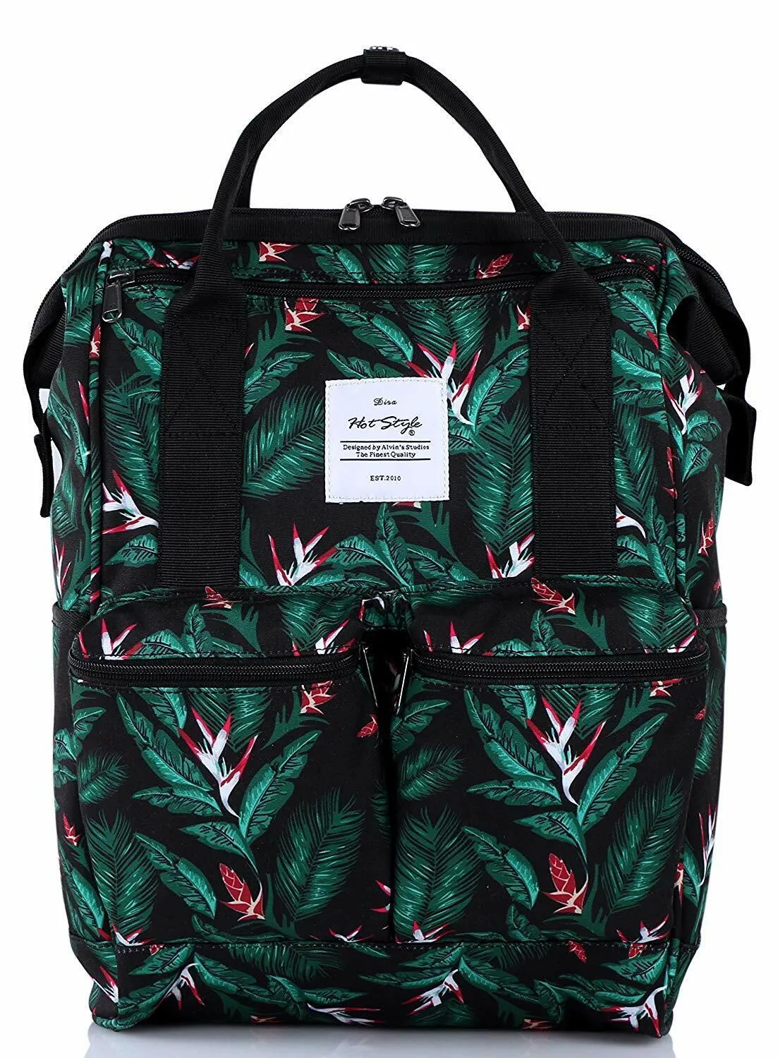 DISA Chic Doctor Bag Style College Backpack Travel Daypack | 17.3x10.6x6.7in