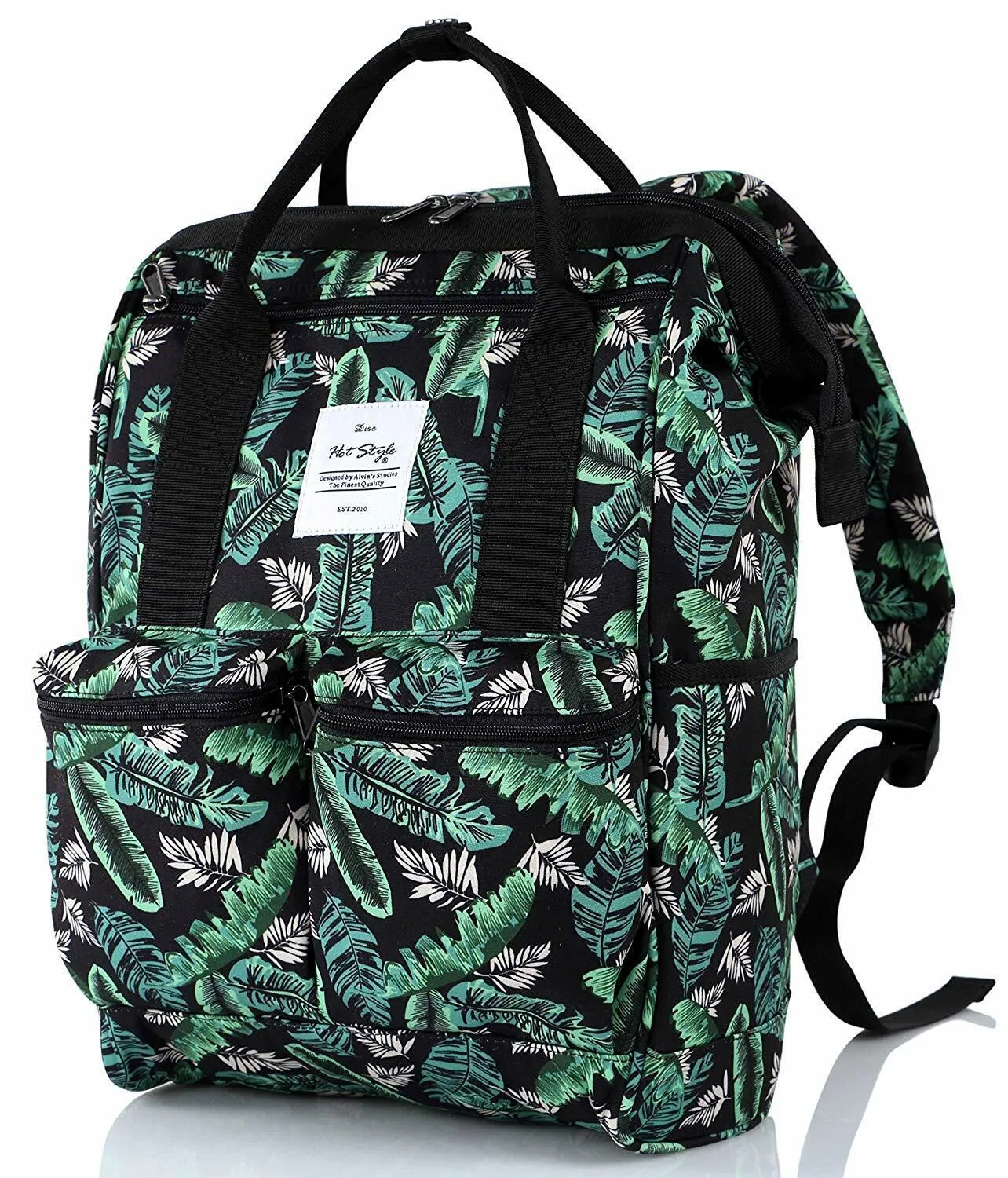 DISA Chic Doctor Bag Style College Backpack Travel Daypack | 17.3x10.6x6.7in