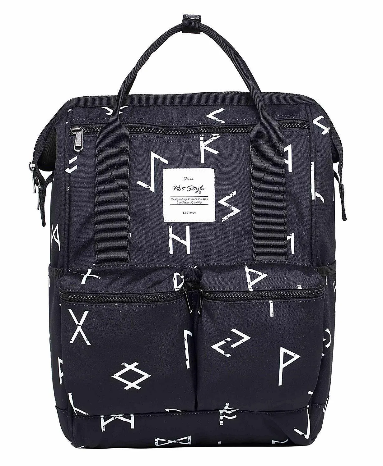DISA Chic Doctor Bag Style College Backpack Travel Daypack | 17.3x10.6x6.7in