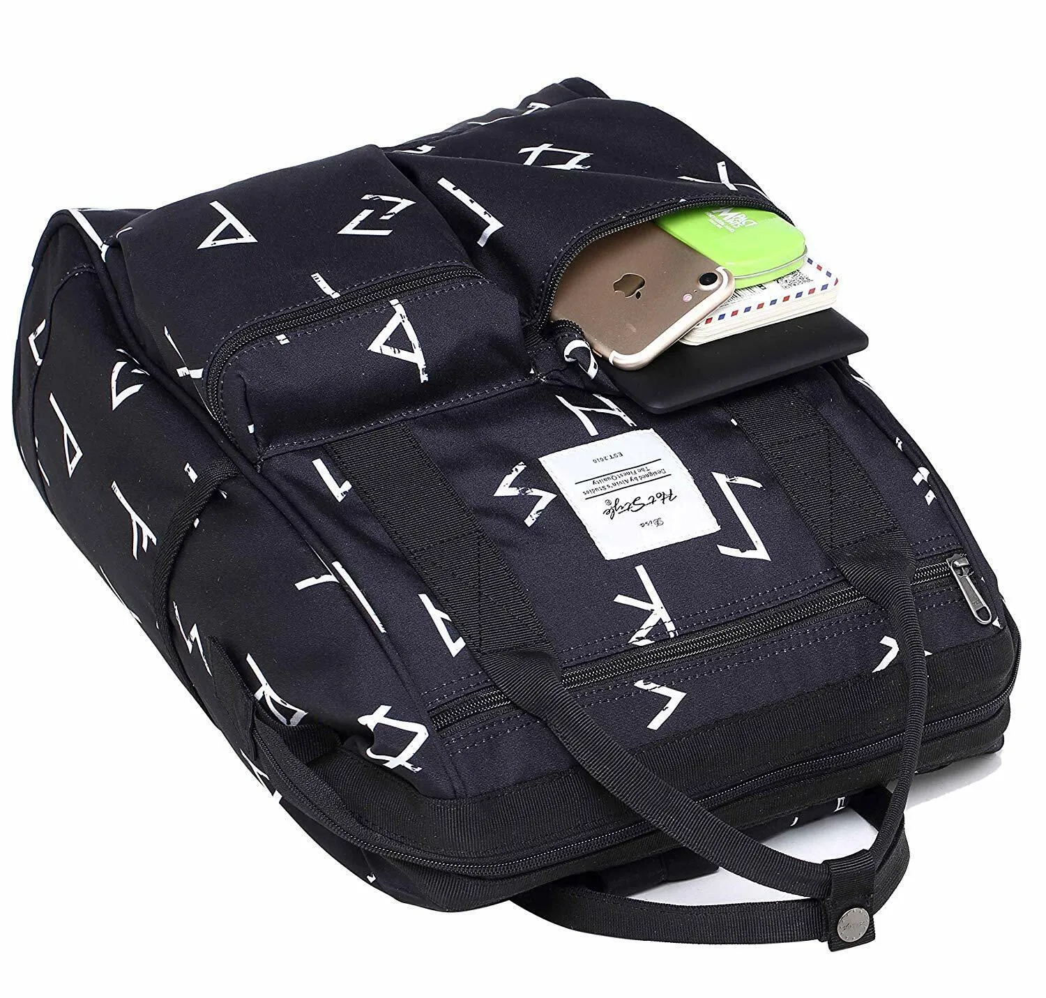 DISA Chic Doctor Bag Style College Backpack Travel Daypack | 17.3x10.6x6.7in