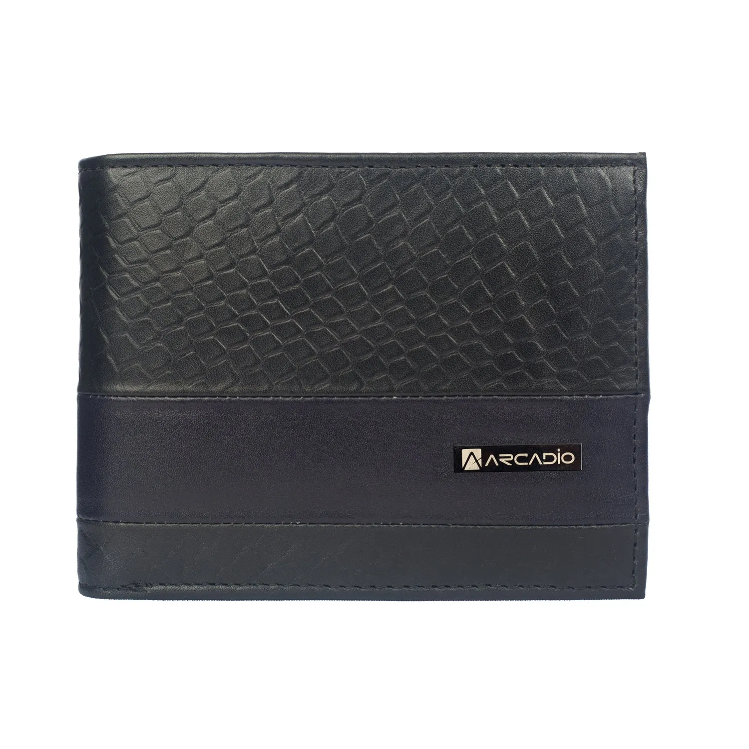 DOUBLE IMPACT Dual Toned Leather Wallet ARW1005BK