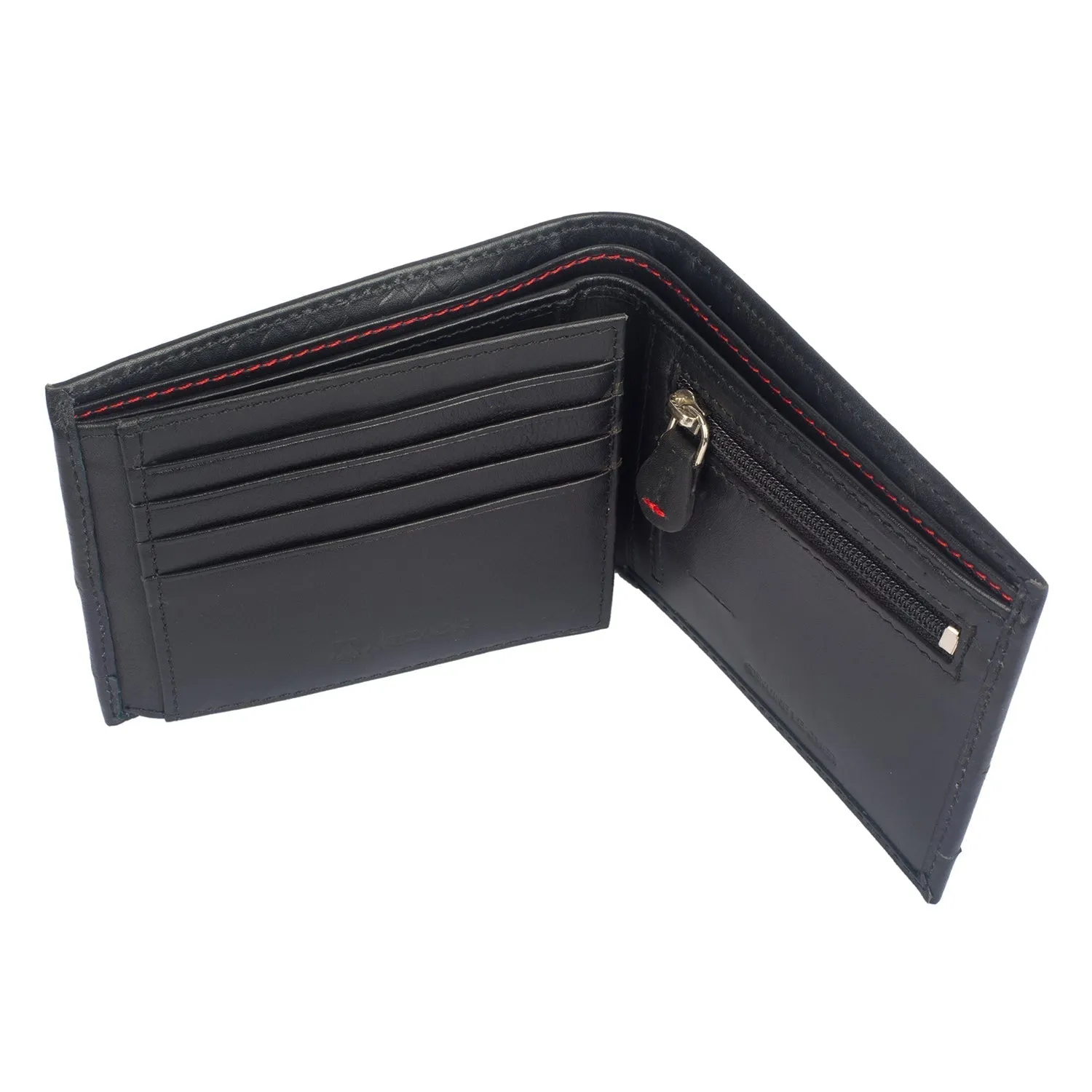 DOUBLE IMPACT Dual Toned Leather Wallet ARW1005BK