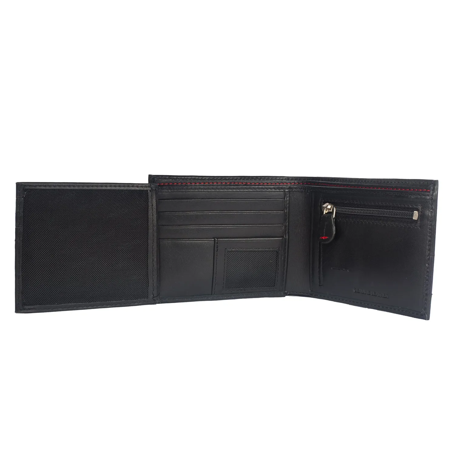 DOUBLE IMPACT Dual Toned Leather Wallet ARW1005BK