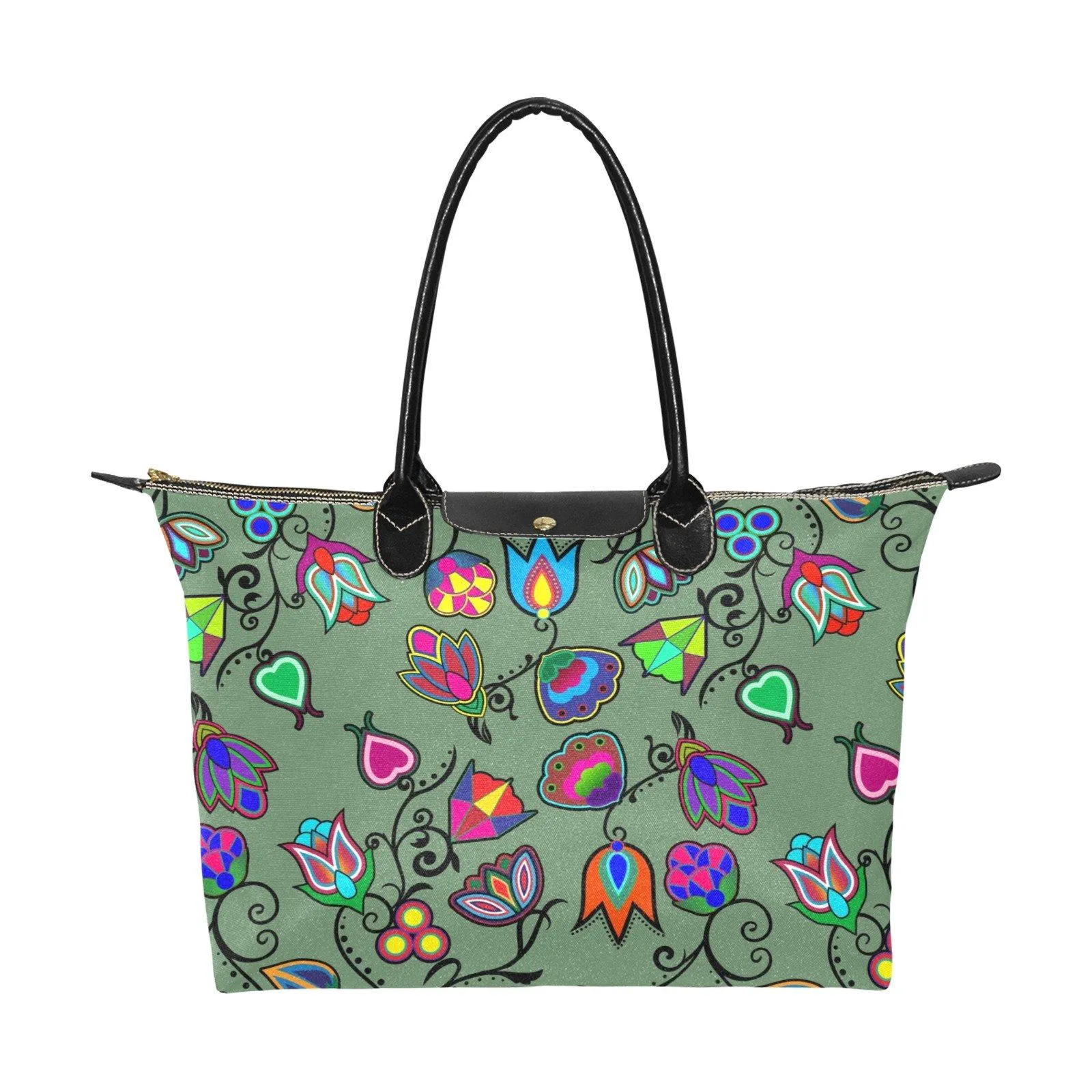 Indigenous Paisley Dark Sea Single-Shoulder Lady Handbag