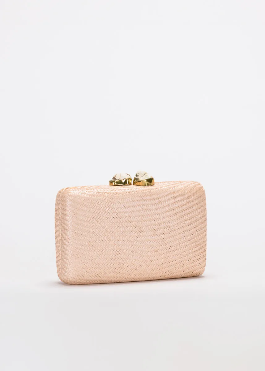 Jen clutch with white Stone