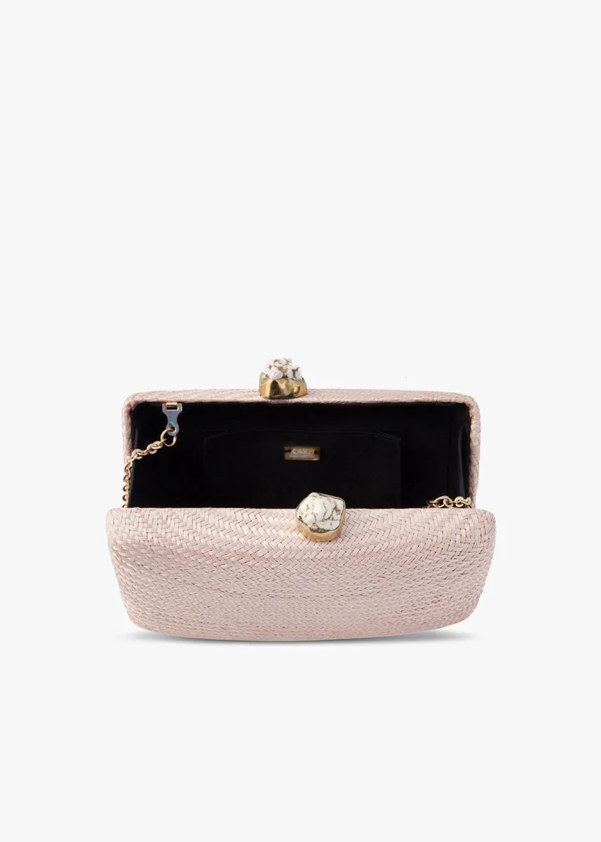 Jen clutch with white Stone