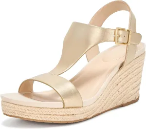 Kenneth Cole REACTION Women's Card T-Strap Wedge Sandal