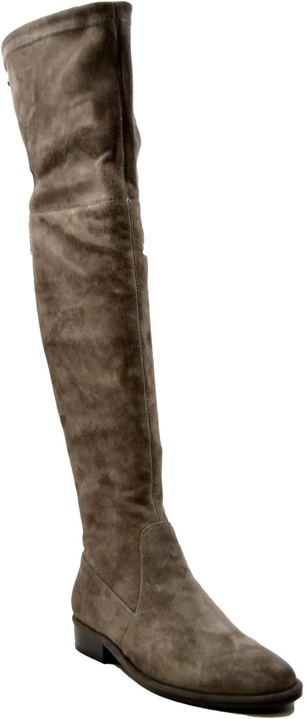 Landers Women's Suede Slim Calf Over the Knee Boot 13"