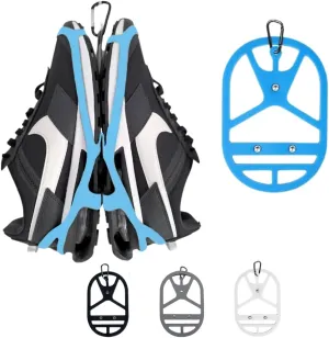 Shoe Holster For Backpack with Clip Hanger. Footwear Holder with Clip for Sneakers, Cleats, Bowling, Soccer, Basket, Football. For Travel, Outdoors, Sports & Space Saving