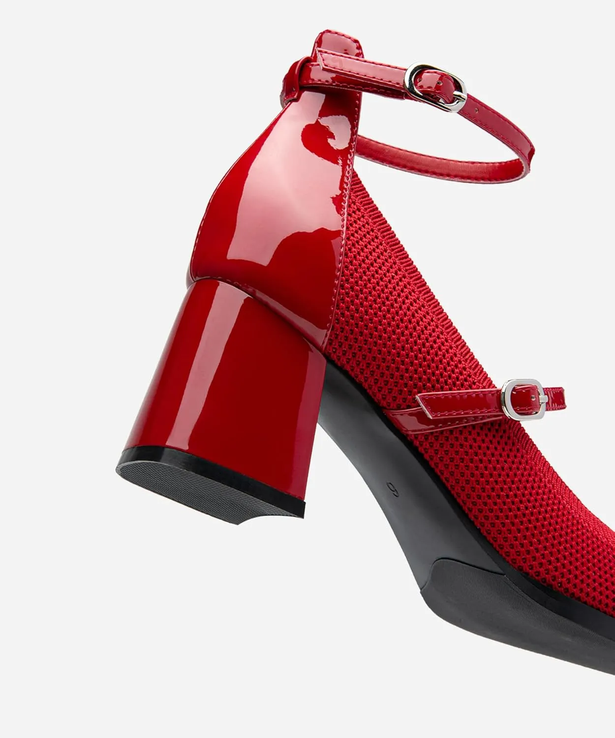 Women's Vintage Patent Chunky Heeled Mary Jane Pumps