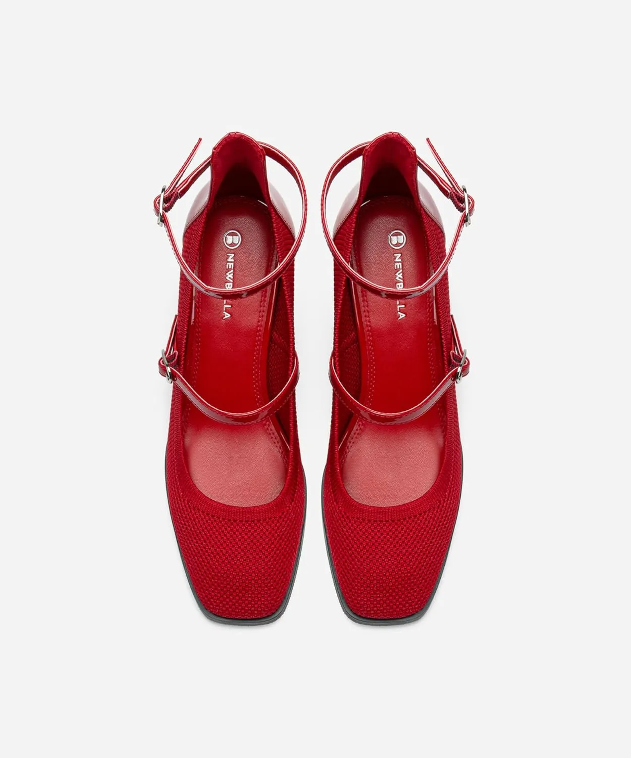 Women's Vintage Patent Chunky Heeled Mary Jane Pumps